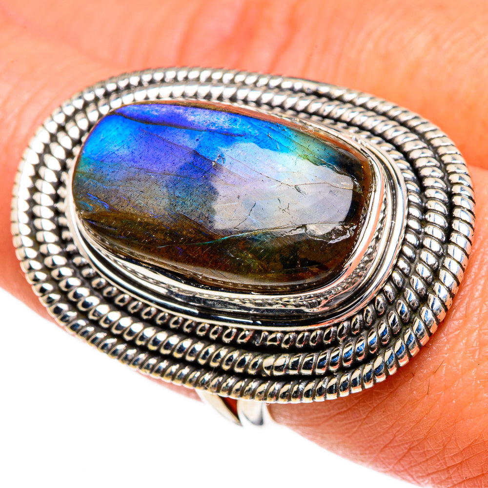Labradorite Rings handcrafted by Anasilvercos - RING84153