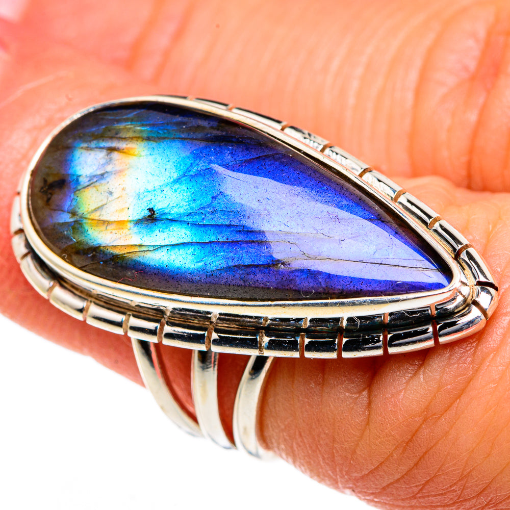 Labradorite Rings handcrafted by Anasilvercos - RING84173