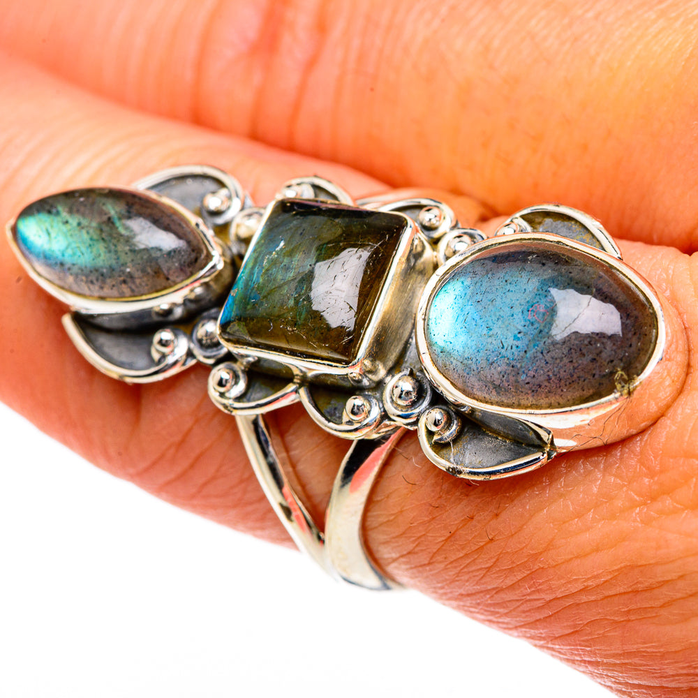 Labradorite Rings handcrafted by Anasilvercos - RING84174