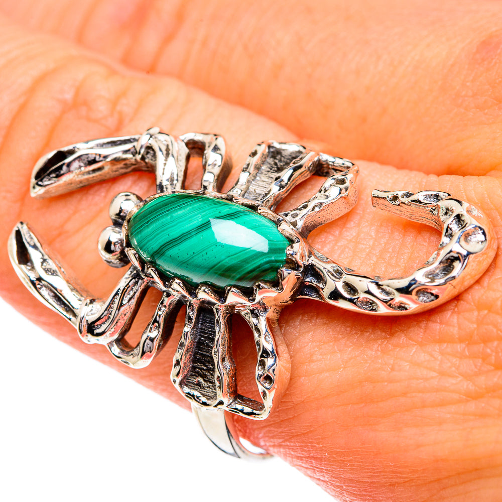 Malachite Rings handcrafted by Anasilvercos - RING84183