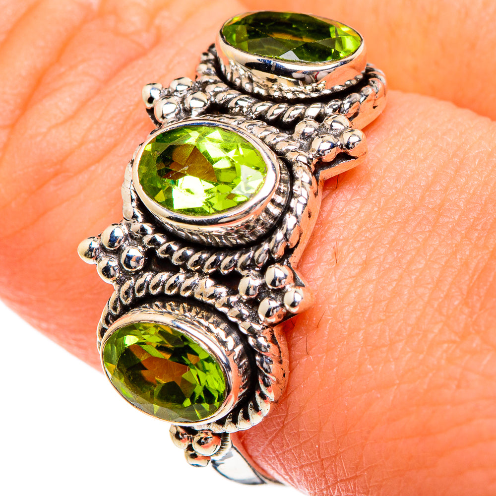 Peridot Rings handcrafted by Anasilvercos - RING84185