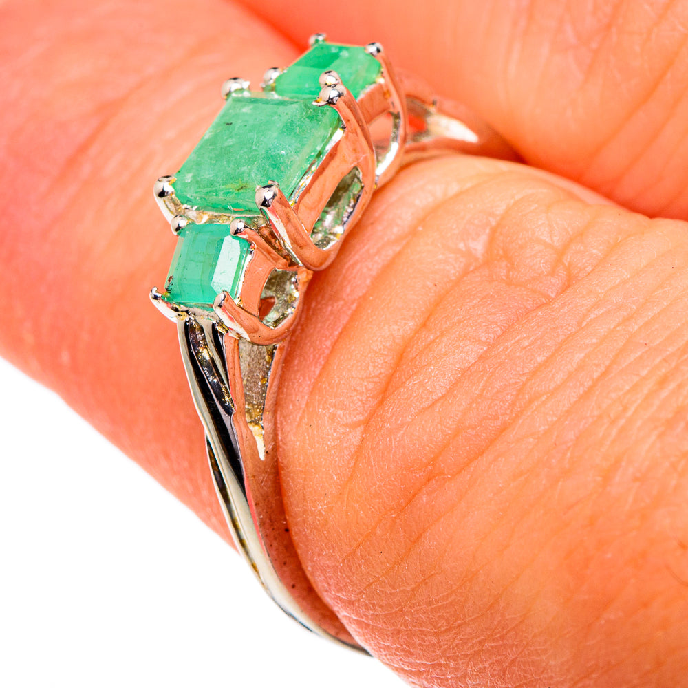 Emerald Rings handcrafted by Anasilvercos - RING84187
