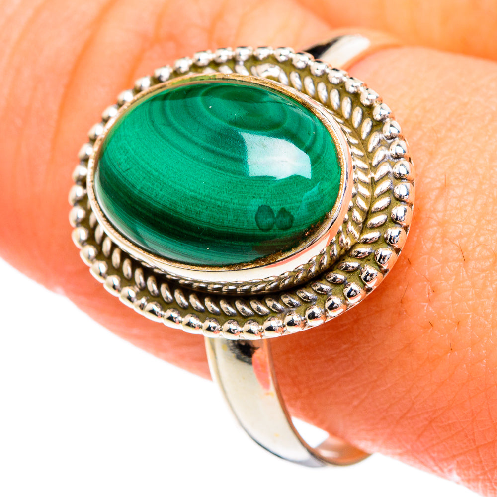 Malachite Rings handcrafted by Anasilvercos - RING84189