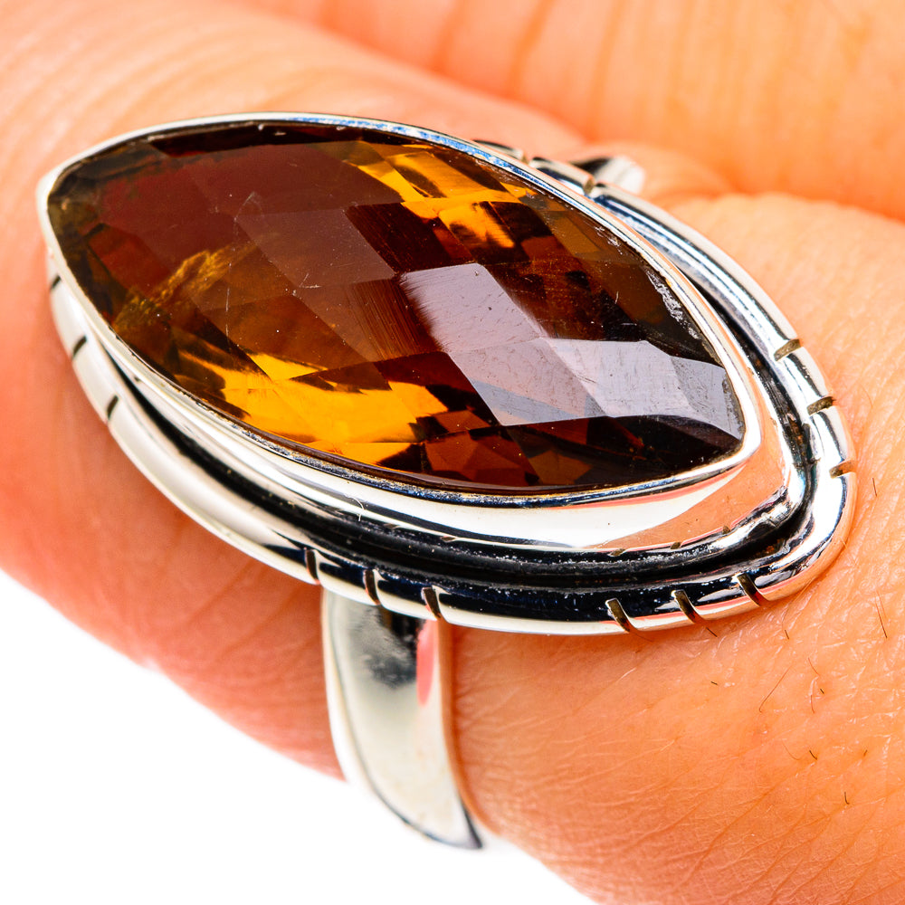 Mandarin Citrine Rings handcrafted by Anasilvercos - RING84192