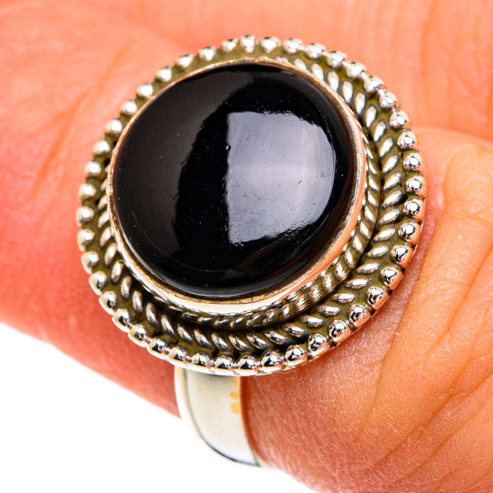 Black Onyx Rings handcrafted by Anasilvercos - RING84206