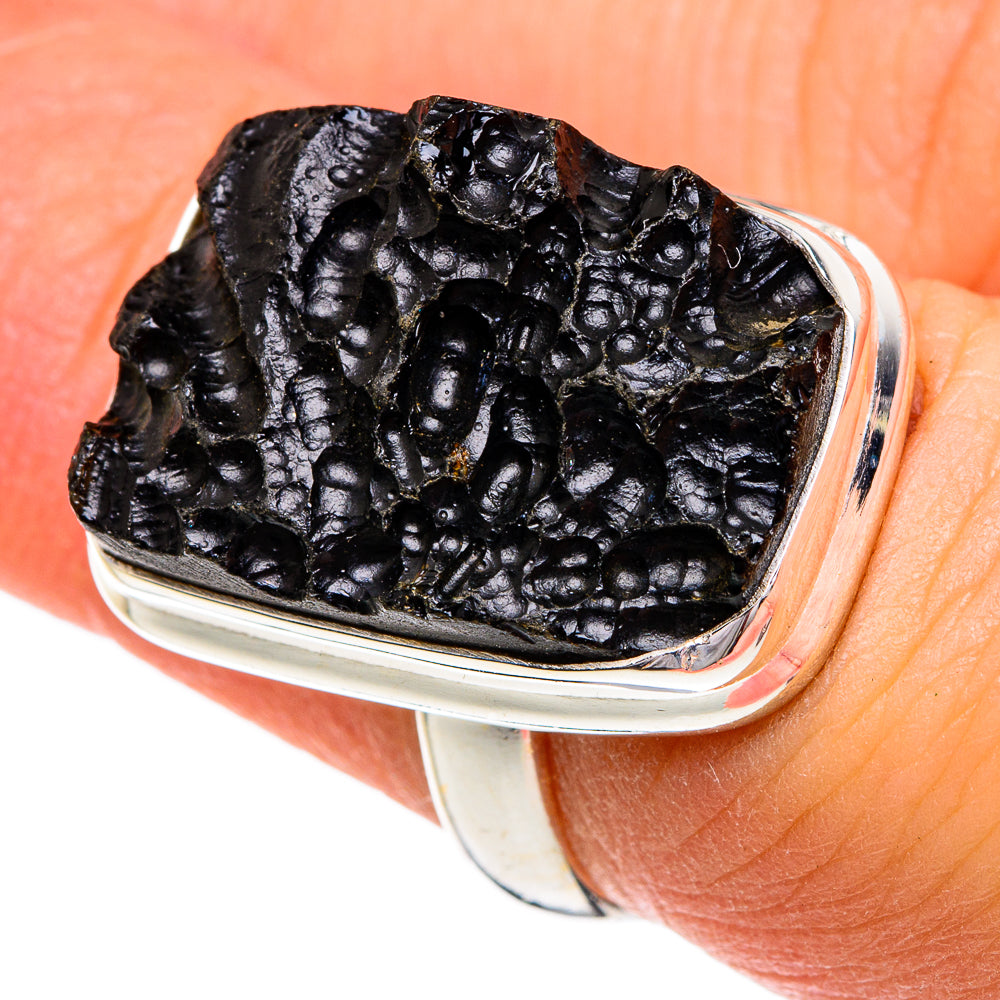 Tektite Rings handcrafted by Anasilvercos - RING84207