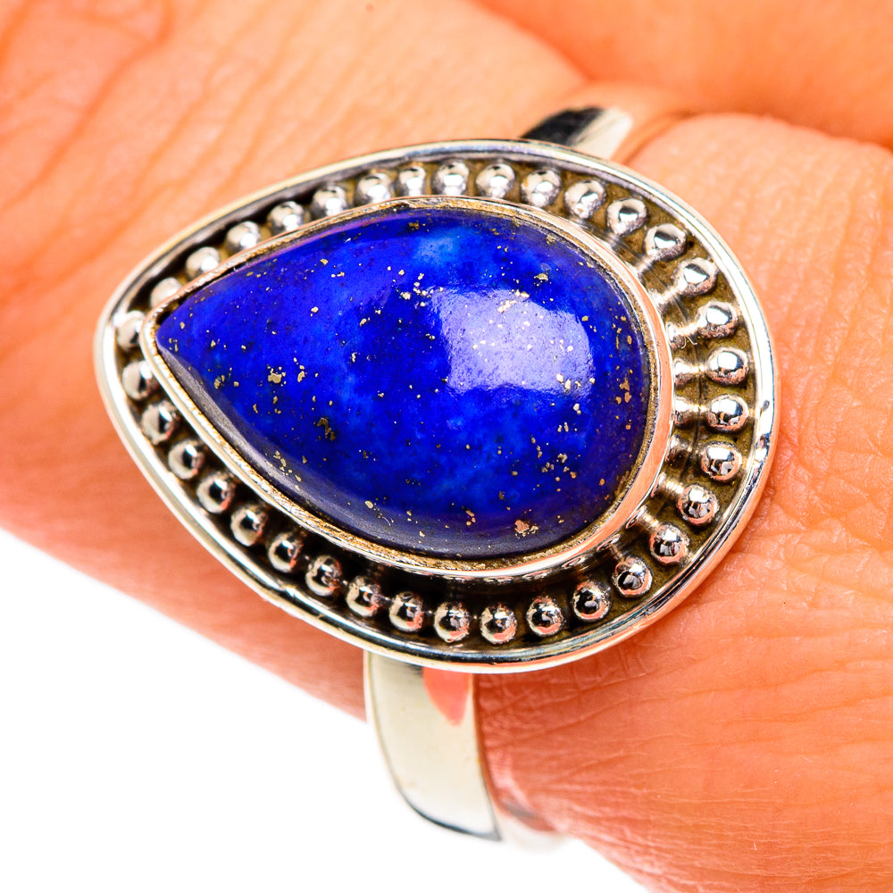 Lapis Lazuli Rings handcrafted by Anasilvercos - RING84219