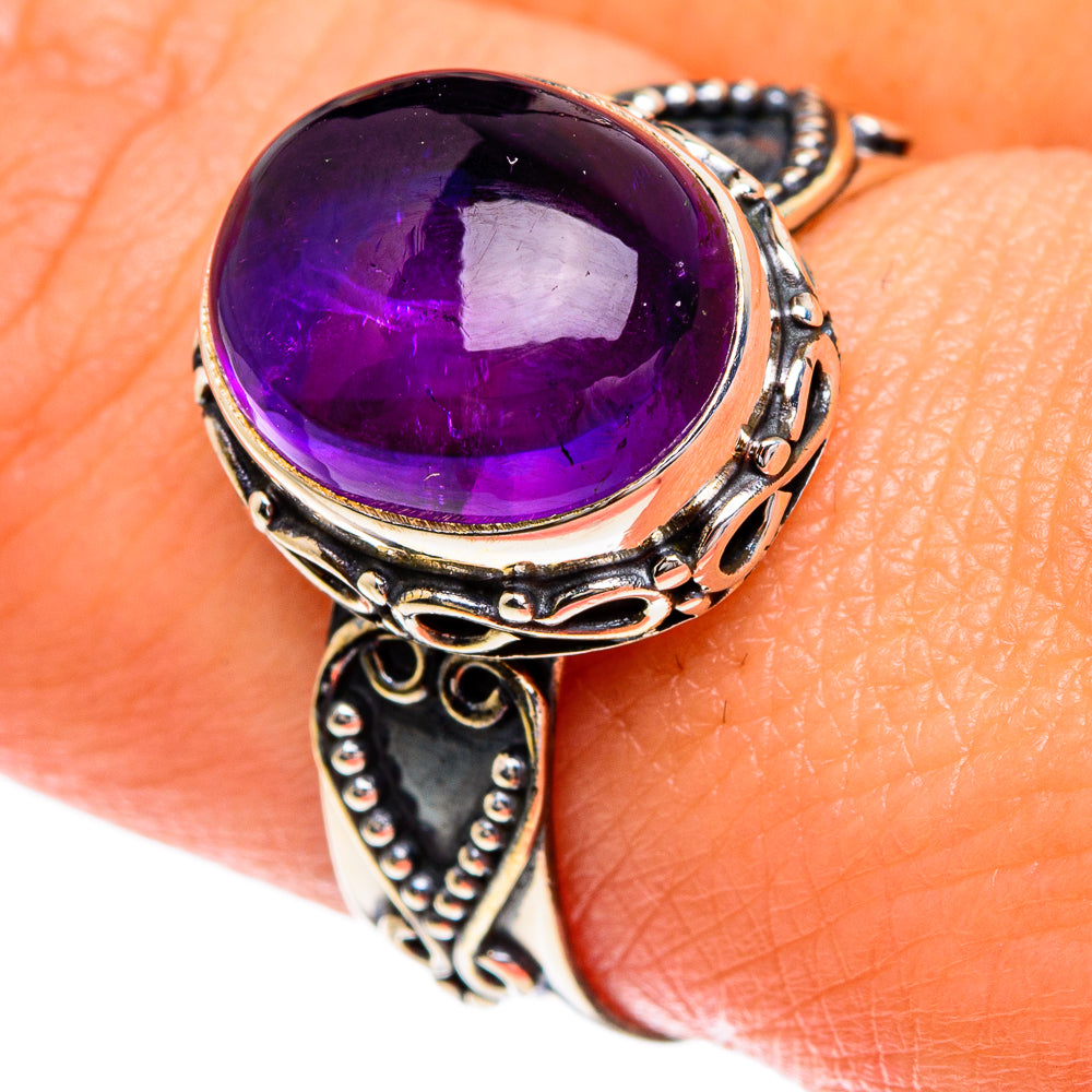 Amethyst Rings handcrafted by Anasilvercos - RING84247
