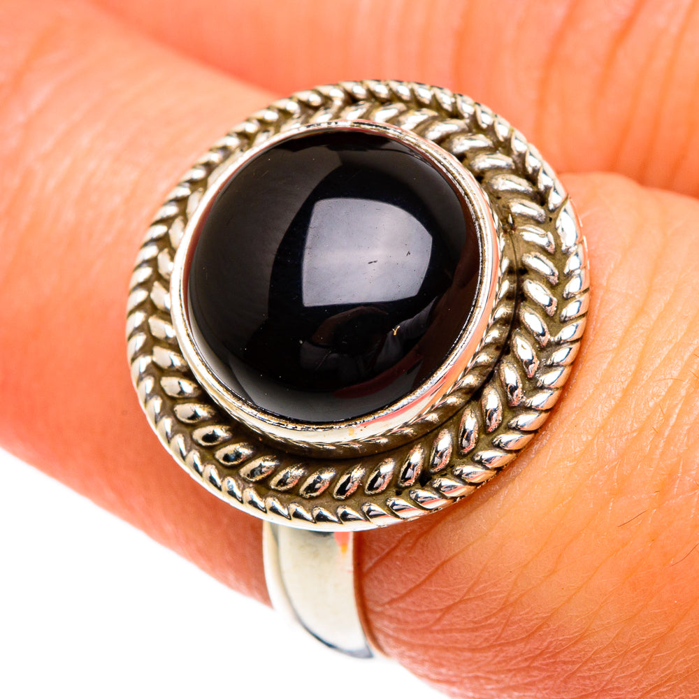 Black Onyx Rings handcrafted by Anasilvercos - RING84251