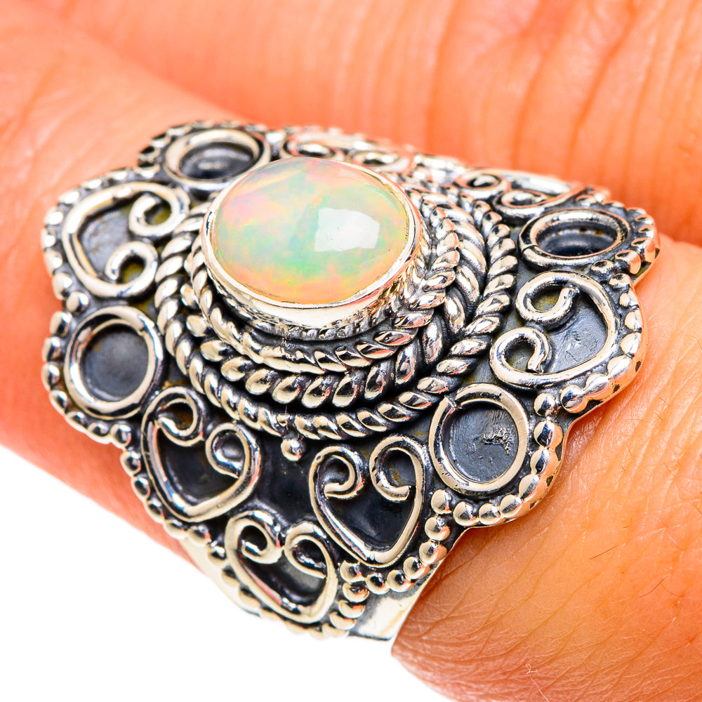 Ethiopian Opal Rings handcrafted by Anasilvercos - RING84256