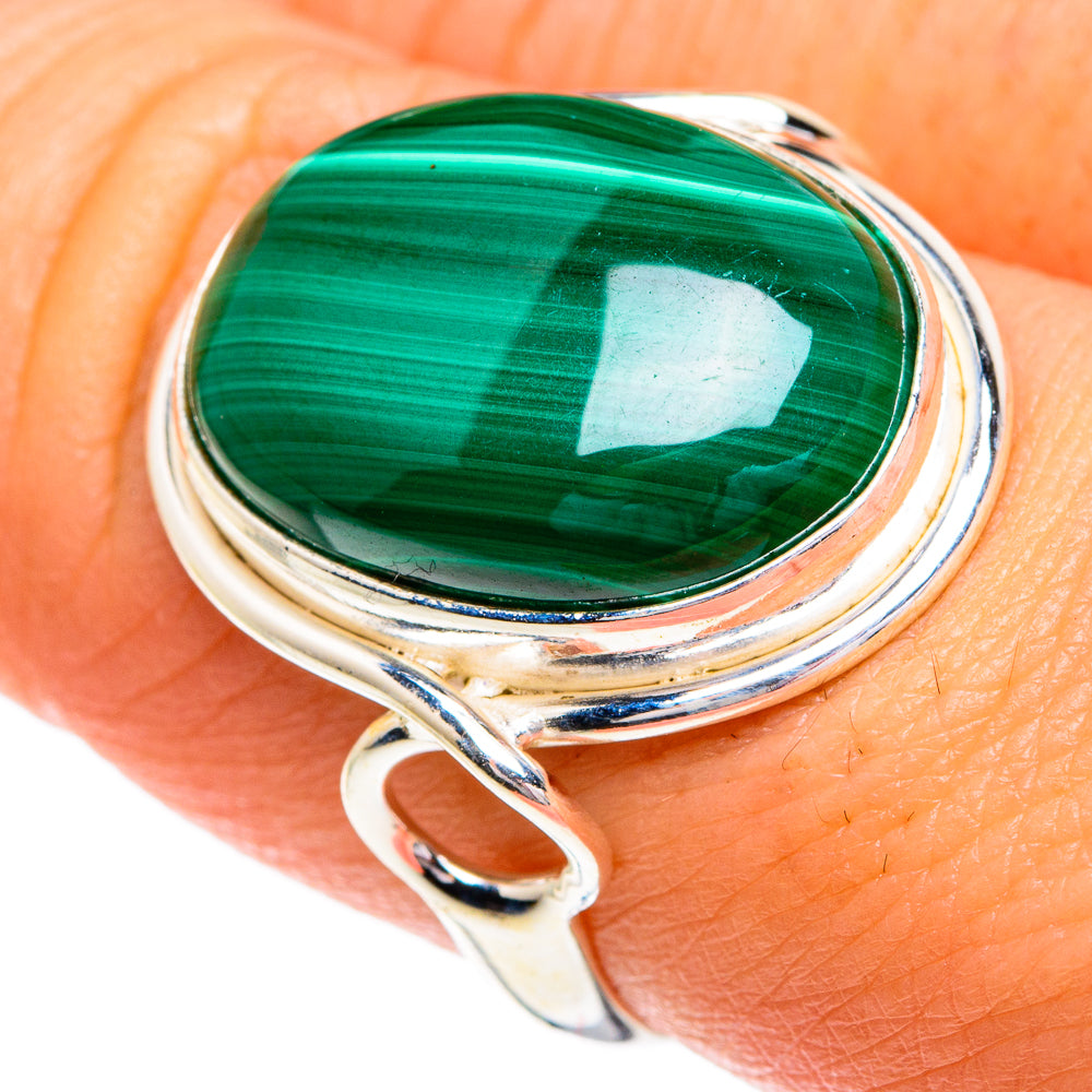 Malachite Rings handcrafted by Anasilvercos - RING84276