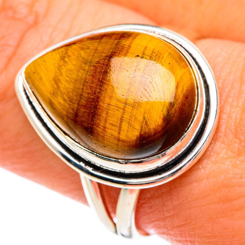 Tiger Eye Rings handcrafted by Anasilvercos - RING84277