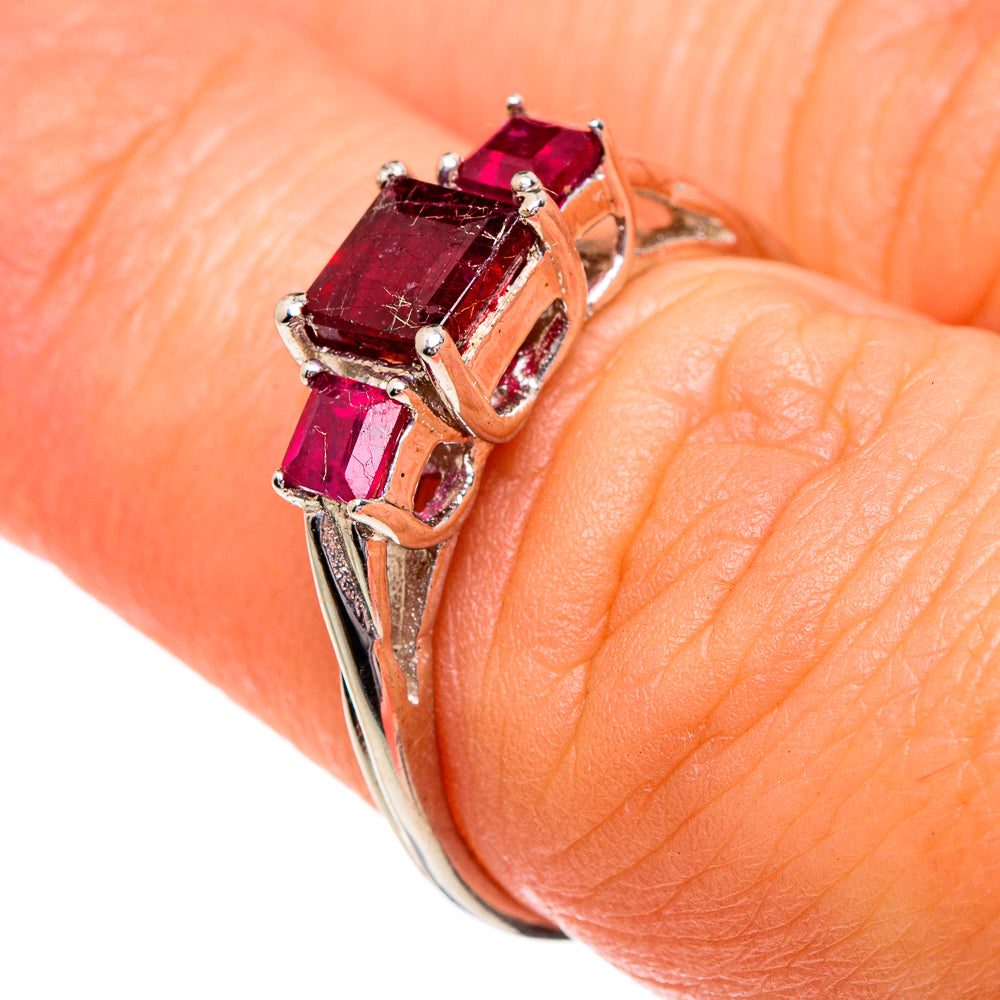 Garnet Rings handcrafted by Anasilvercos - RING84287