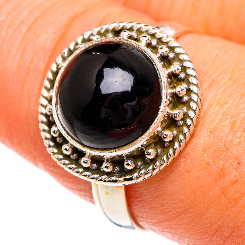 Black Onyx Rings handcrafted by Anasilvercos - RING84294