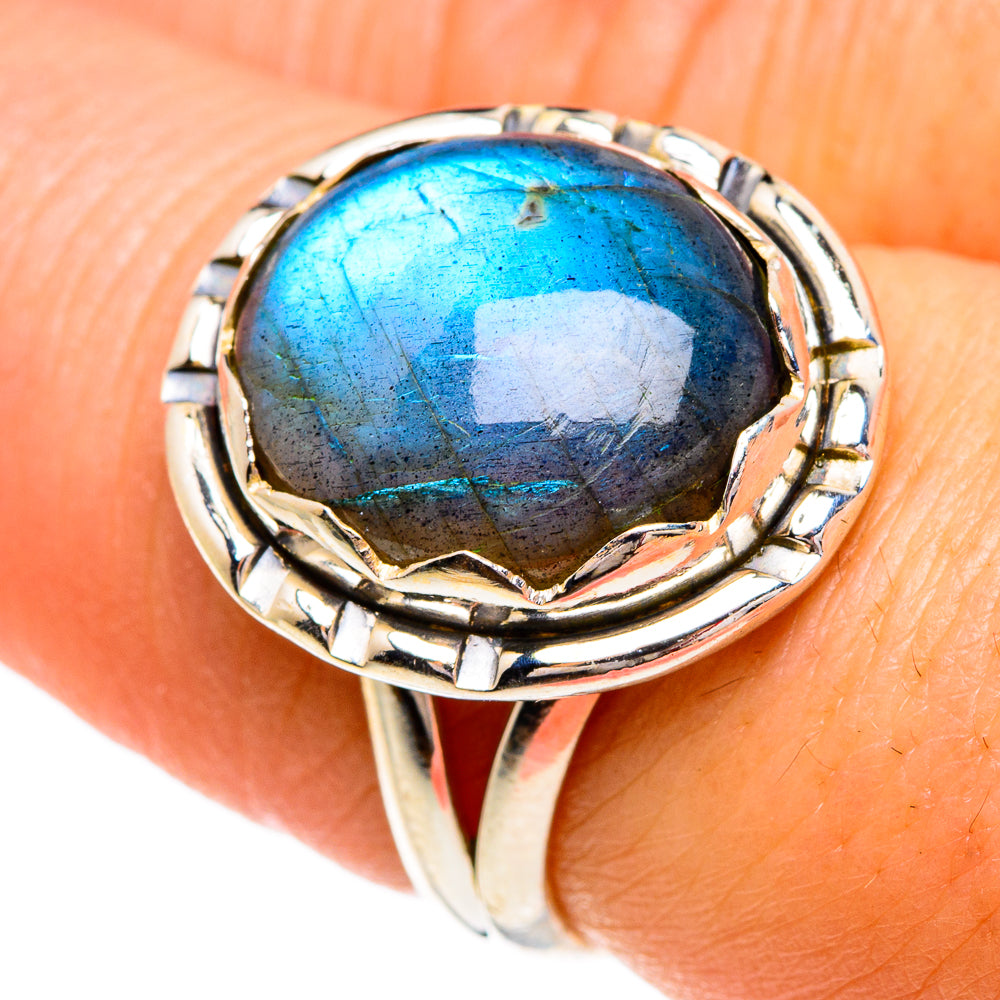 Labradorite Rings handcrafted by Anasilvercos - RING84302