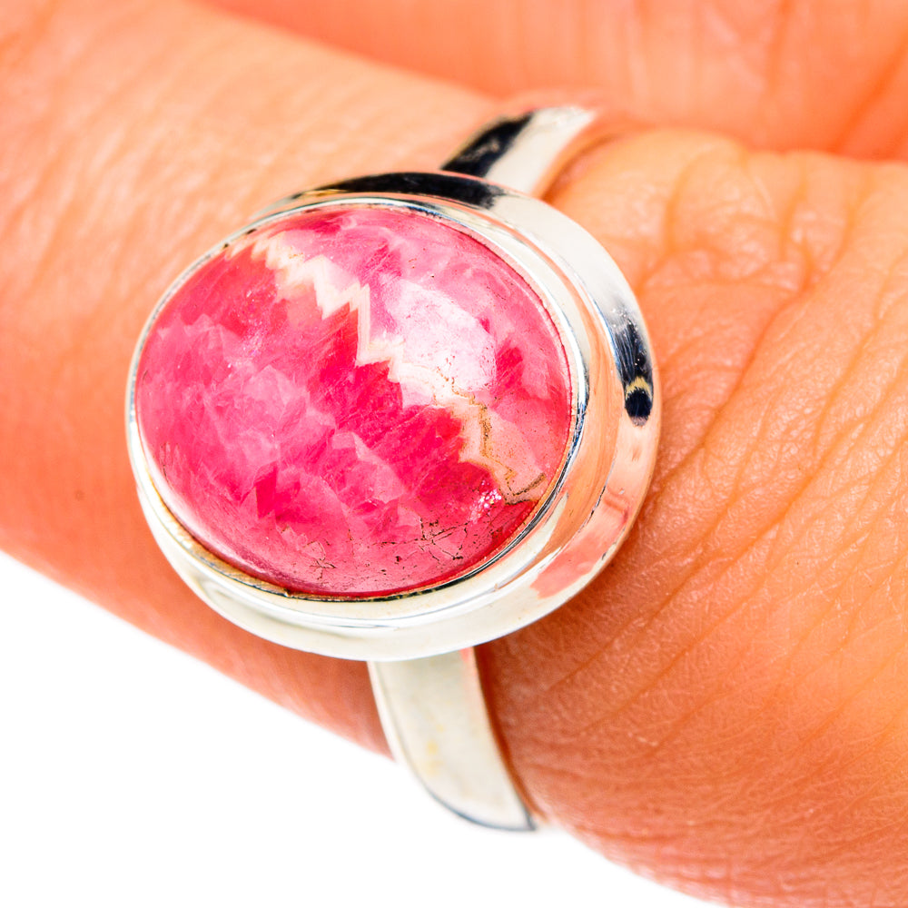 Rhodochrosite Rings handcrafted by Anasilvercos - RING84326