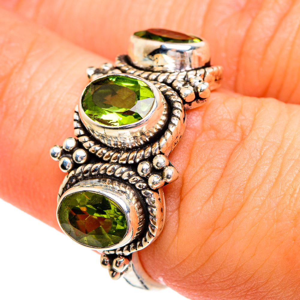 Peridot Rings handcrafted by Anasilvercos - RING84354
