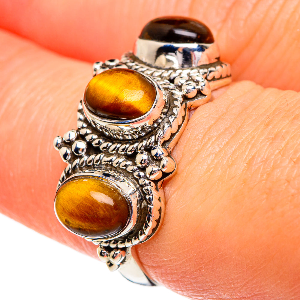 Tiger Eye Rings handcrafted by Anasilvercos - RING84360