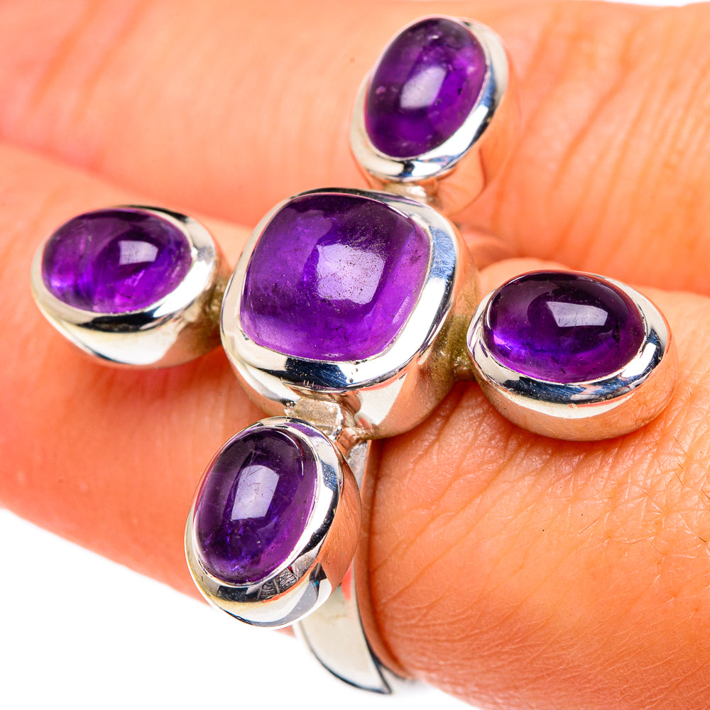 Amethyst Rings handcrafted by Anasilvercos - RING84376