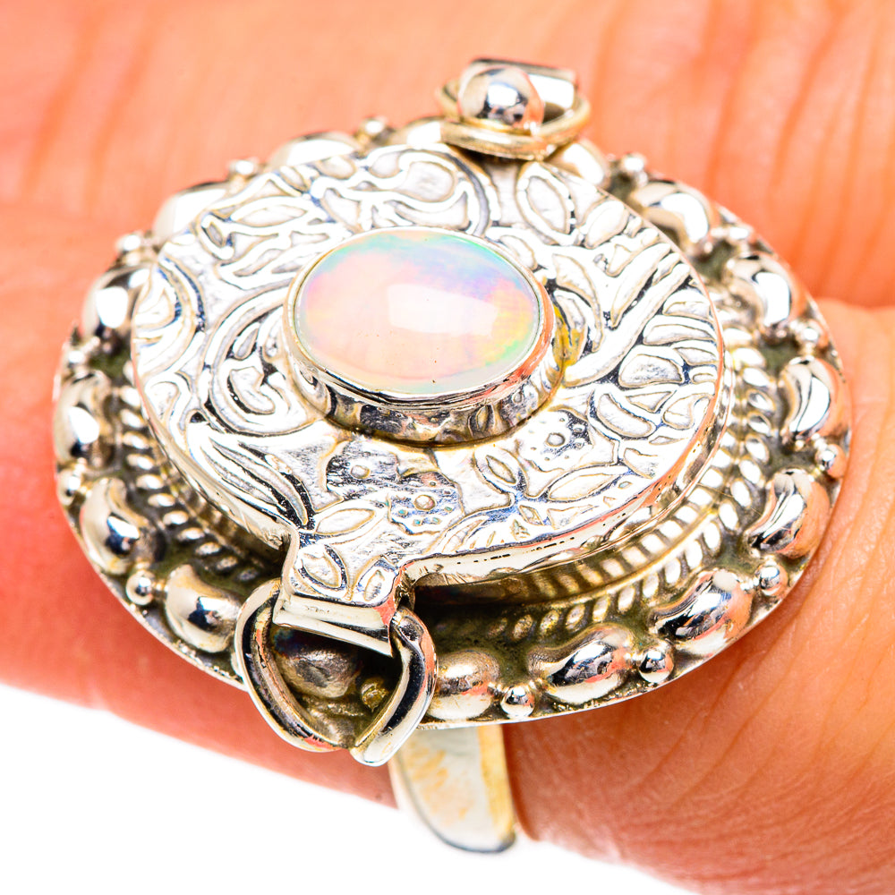Ethiopian Opal Rings handcrafted by Anasilvercos - RING84382