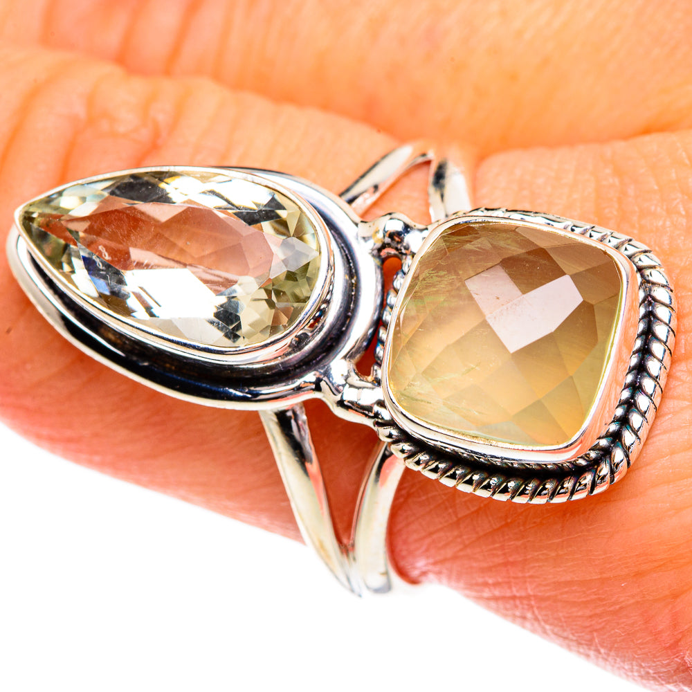 Prehnite Rings handcrafted by Anasilvercos - RING84391