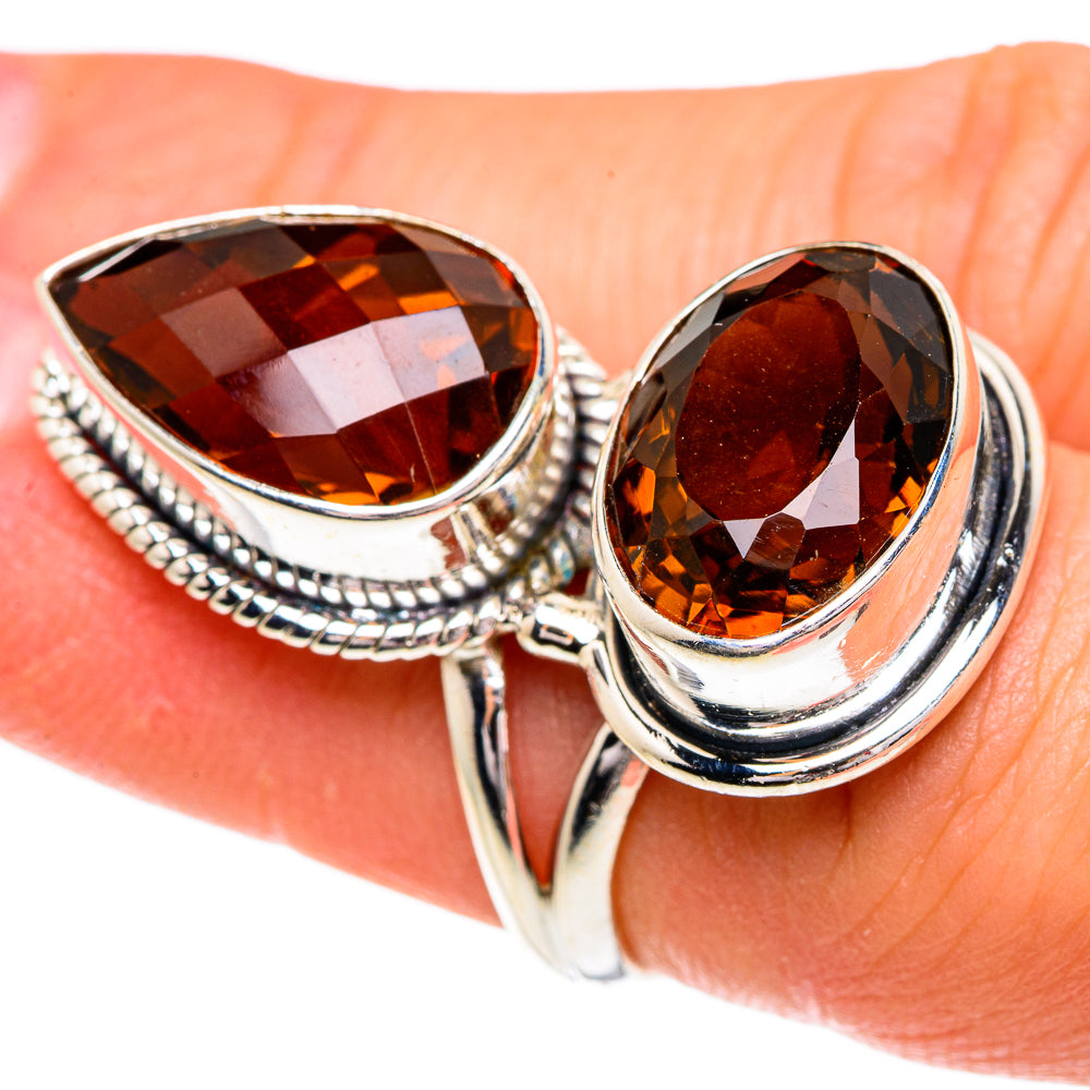 Mandarin Citrine Rings handcrafted by Anasilvercos - RING84393