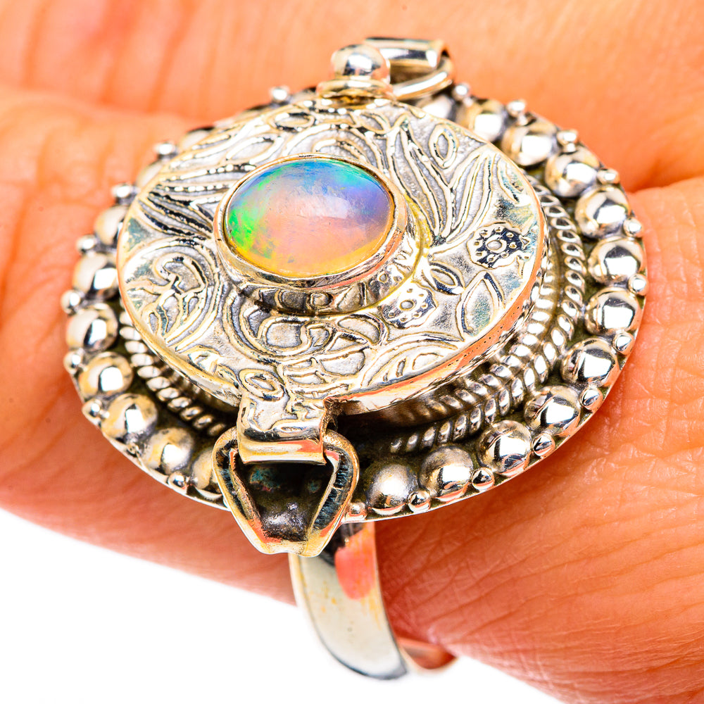 Ethiopian Opal Rings handcrafted by Anasilvercos - RING84428