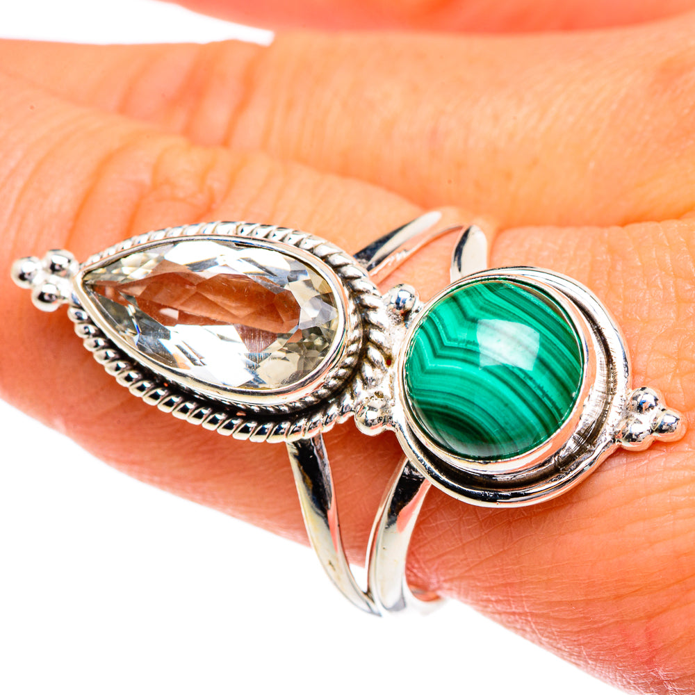 Malachite Rings handcrafted by Anasilvercos - RING84439