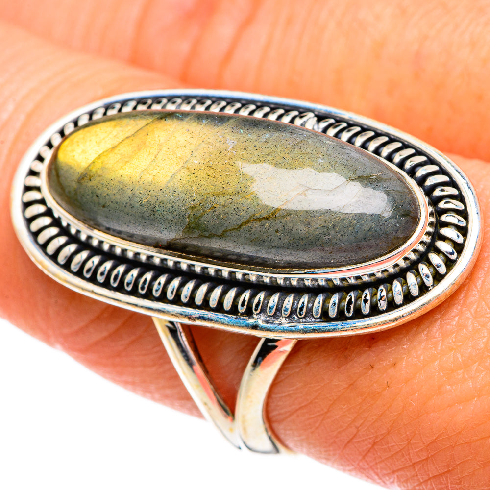 Labradorite Rings handcrafted by Anasilvercos - RING84441
