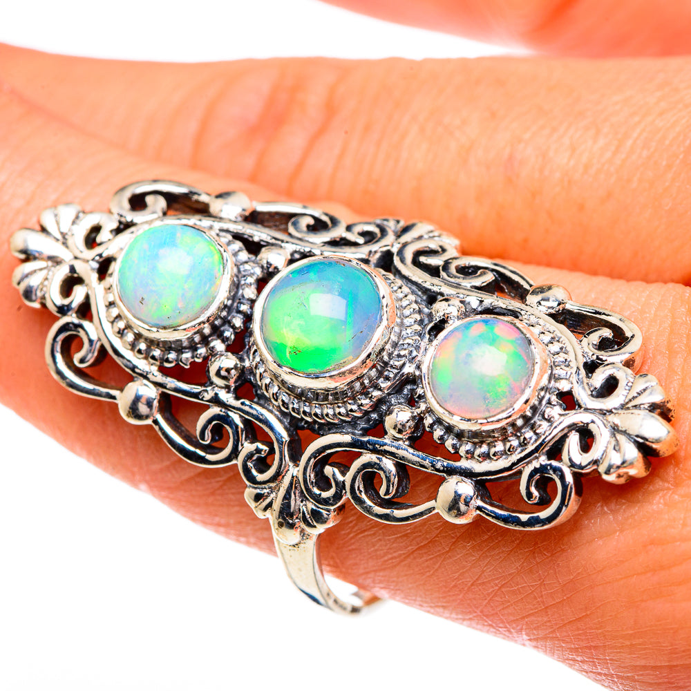 Ethiopian Opal Rings handcrafted by Anasilvercos - RING84445