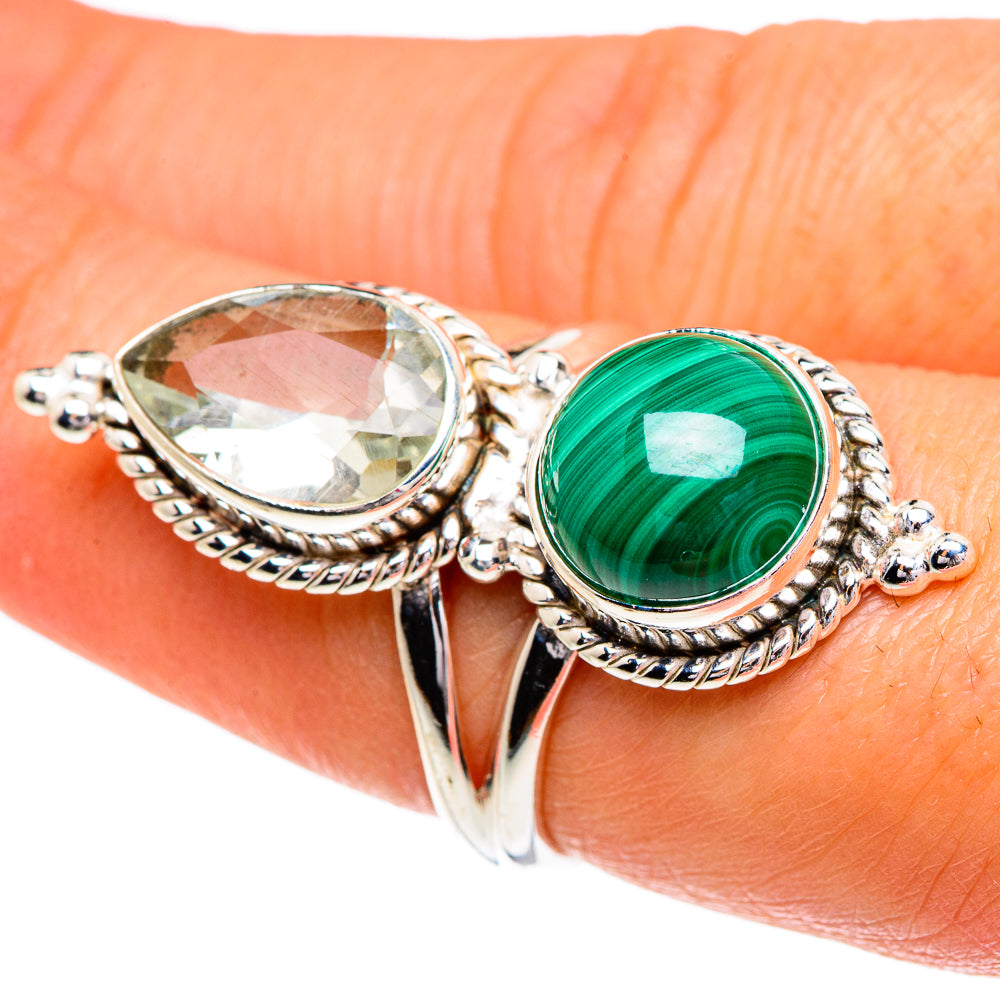 Malachite Rings handcrafted by Anasilvercos - RING84452