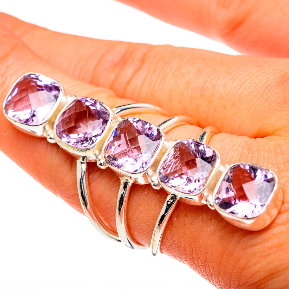Kunzite Rings handcrafted by Anasilvercos - RING84455