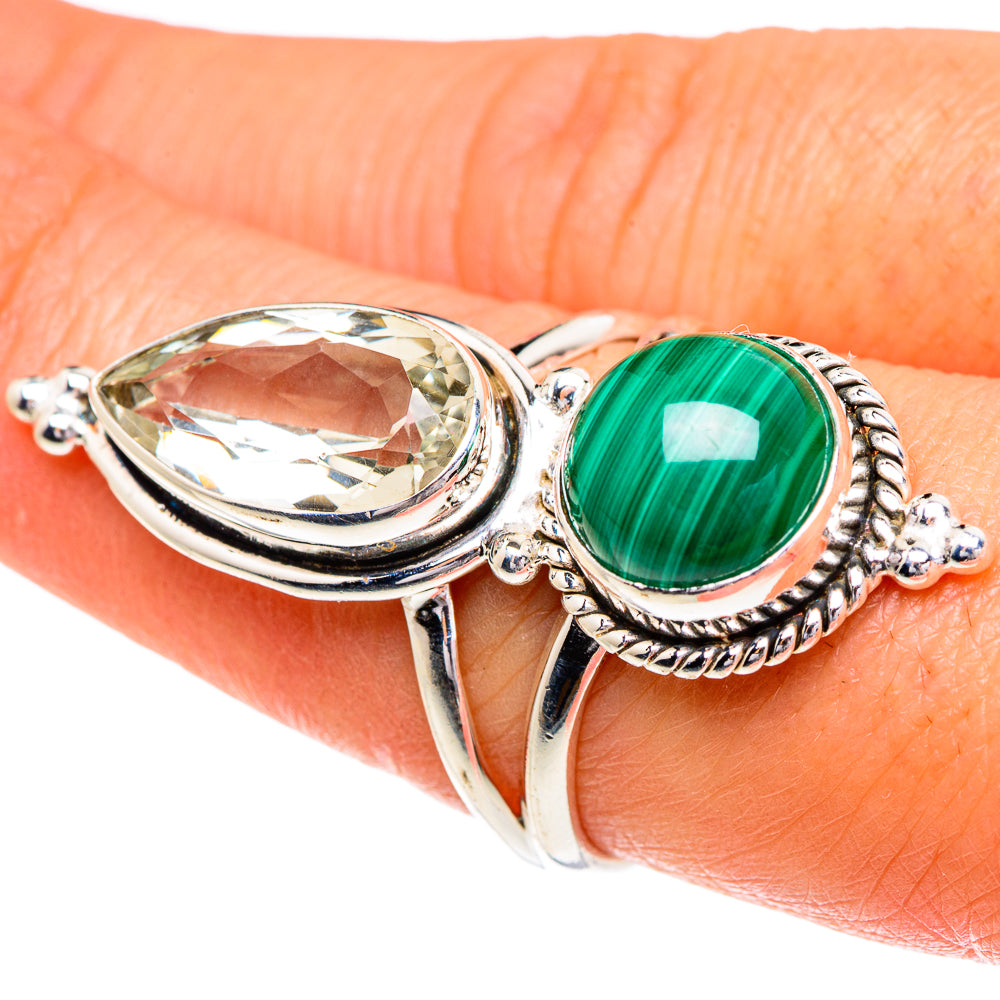Malachite Rings handcrafted by Anasilvercos - RING84459
