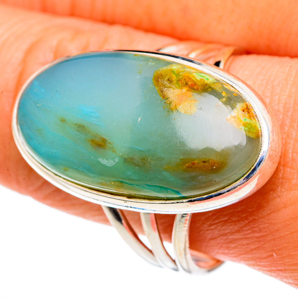Peruvian Opal Rings handcrafted by Anasilvercos - RING84467