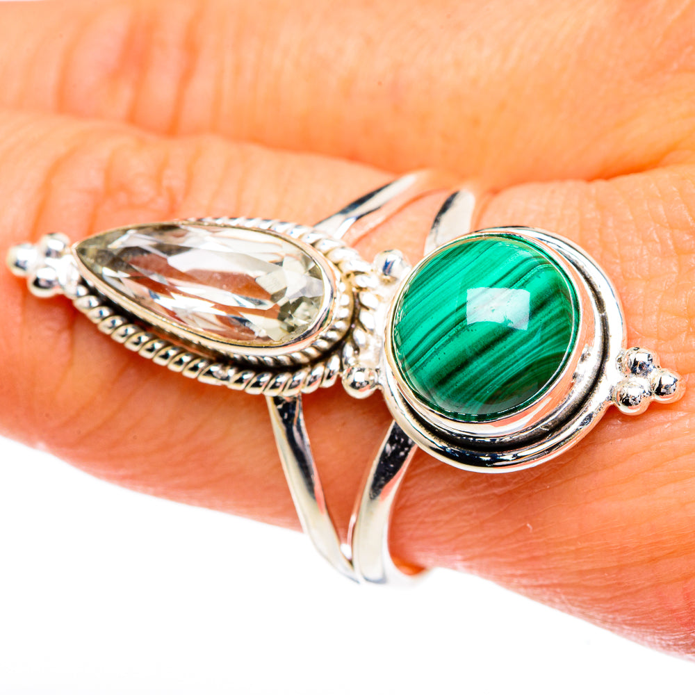 Malachite Rings handcrafted by Anasilvercos - RING84471