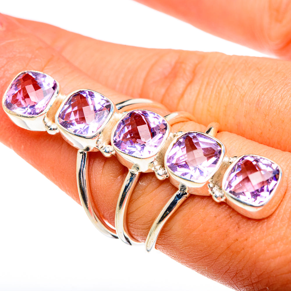 Kunzite Rings handcrafted by Anasilvercos - RING84475