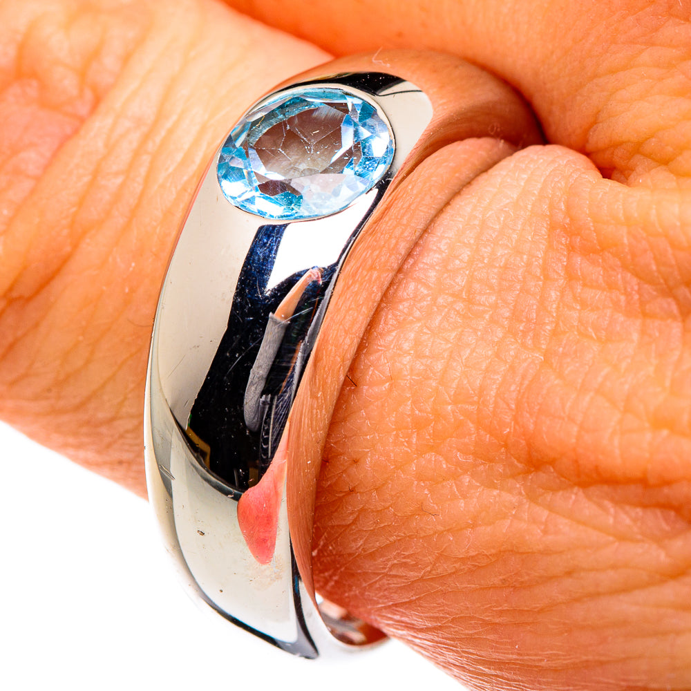 Blue Topaz Rings handcrafted by Anasilvercos - RING84476