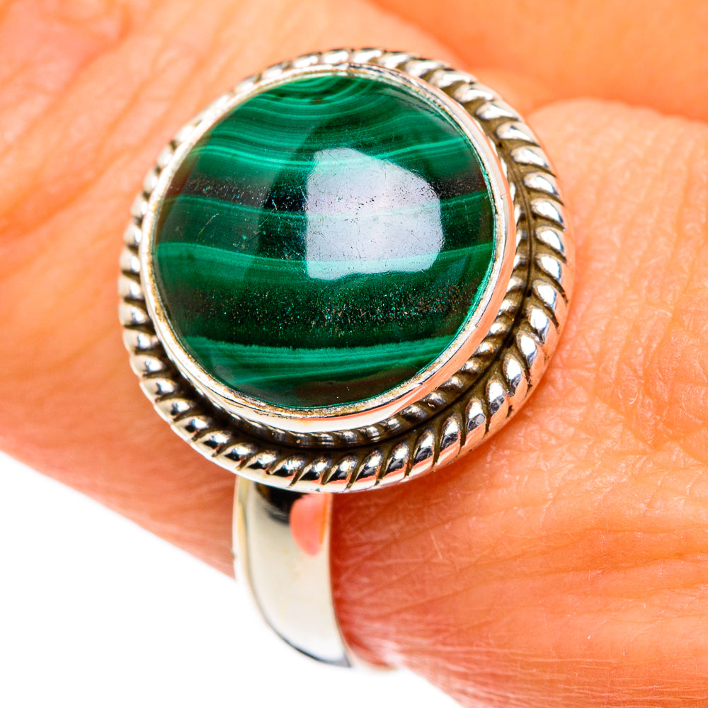 Malachite Rings handcrafted by Anasilvercos - RING84483