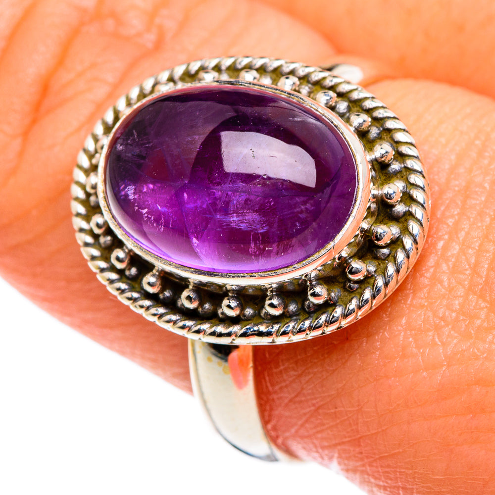 Amethyst Rings handcrafted by Anasilvercos - RING84497