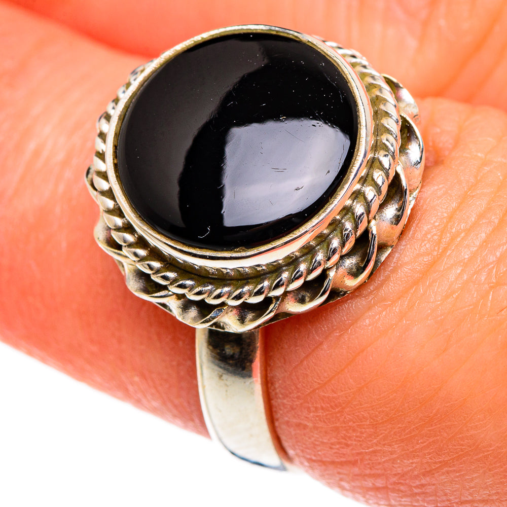 Black Onyx Rings handcrafted by Anasilvercos - RING84499