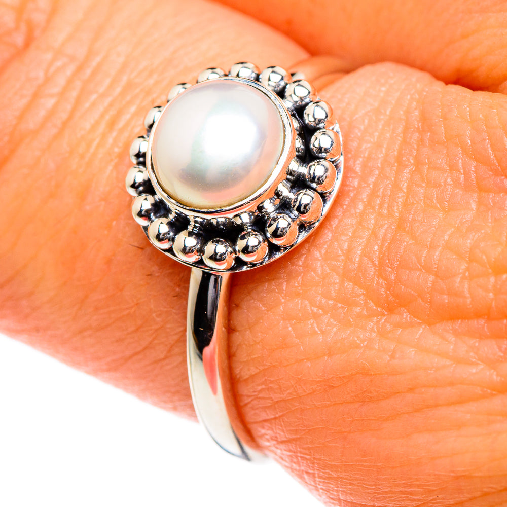 Cultured Pearl Rings handcrafted by Anasilvercos - RING84505