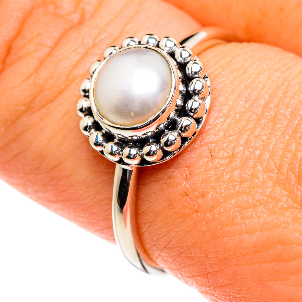 Cultured Pearl Rings handcrafted by Anasilvercos - RING84539
