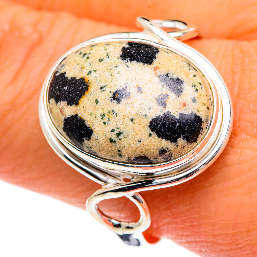 Dalmatian Jasper Rings handcrafted by Anasilvercos - RING84560