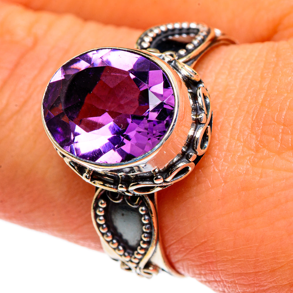 Amethyst Rings handcrafted by Anasilvercos - RING84568