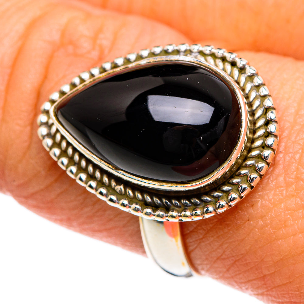 Black Onyx Rings handcrafted by Anasilvercos - RING84572