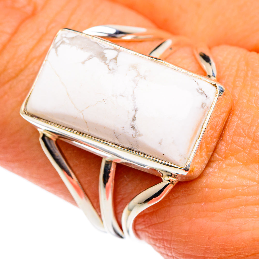 Howlite Rings handcrafted by Anasilvercos - RING84578