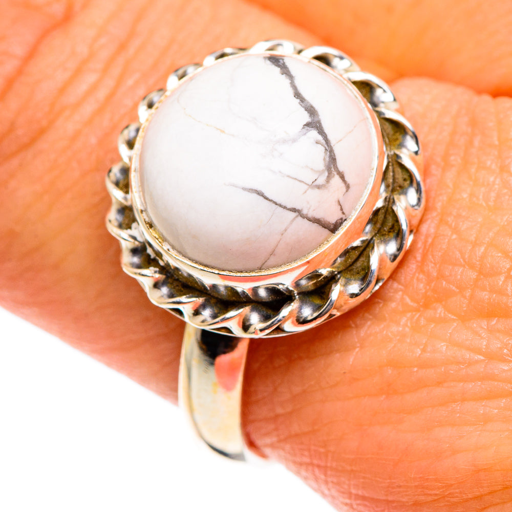 Howlite Rings handcrafted by Anasilvercos - RING84579