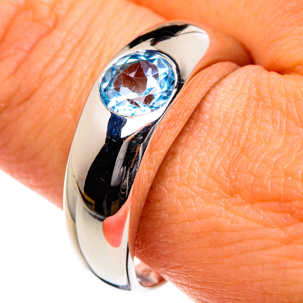 Blue Topaz Rings handcrafted by Anasilvercos - RING84588