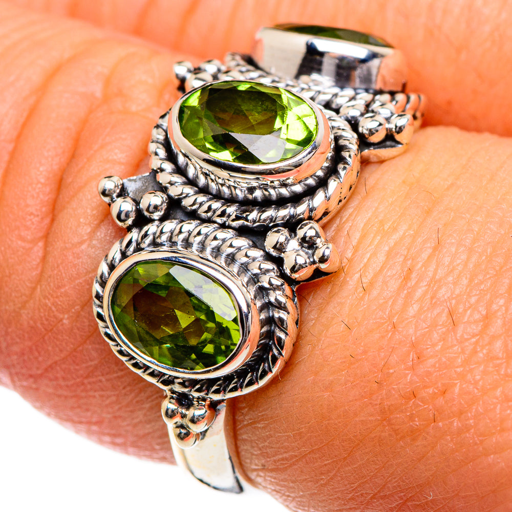 Peridot Rings handcrafted by Anasilvercos - RING84591