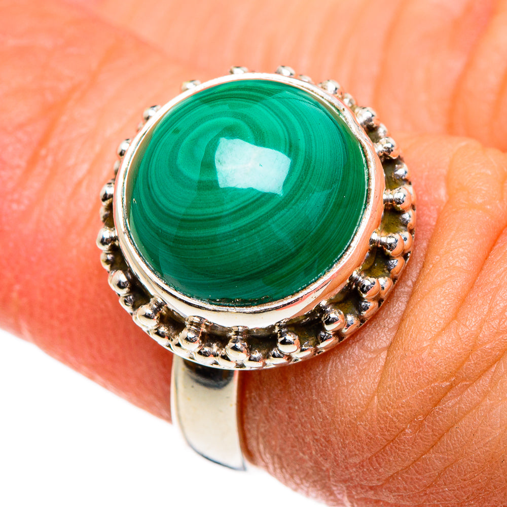 Malachite Rings handcrafted by Anasilvercos - RING84593
